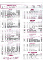 China Inn Buffet menu
