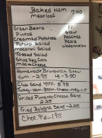 Burch Bridge Cafe menu