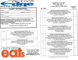 Active Edge Nutrition: Deli And Catering menu