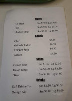 Willis Sandwich Shop menu