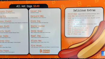 B-dogs Specialty Hot Dogs food
