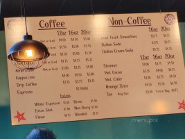 Beach Day Coffee menu