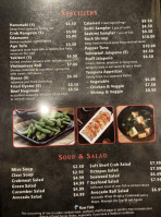 Tokyo Sushi And Steak House menu