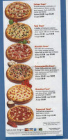 Elizabeths Pizza Express menu
