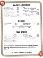 Astoria's Portway menu