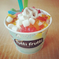 Tutti Frutti Frozen Yogurt inside