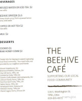 Beehive Cafe menu