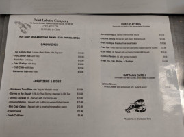 Point Lobster Company menu