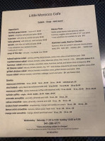 Le Cafe D'el Jebal menu