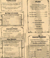 Railroad B-que menu