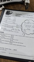 Audrey's Eatery menu