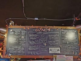 Gizmo's Arcade Eatery menu