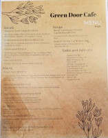Green Door Cafe menu