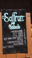 Saffron Kabob menu