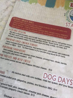 Dog Days Grill menu