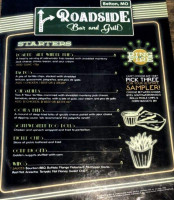 Roadside Grill menu