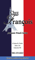 Chez Francois The Creperie menu