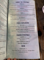 Beachcombers Wood Fired Grille Tiki Hut menu