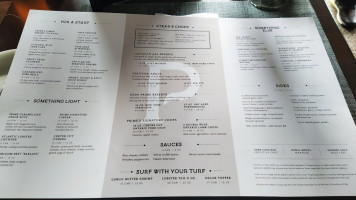 Prime Steakhouse Niagara Falls menu