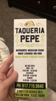 Taqueria Pepe menu