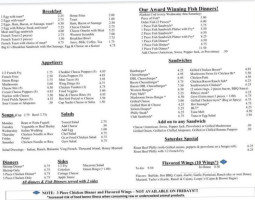 Ohio Inn menu