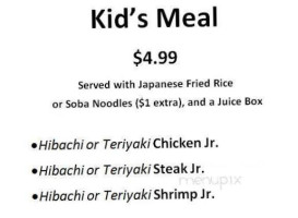 Hibachi And Company menu