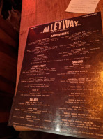 Alleyway Cafe menu