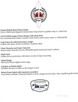 Coos Bay Crab Co. menu