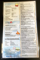 Monsoon Asian Grill Sushi menu