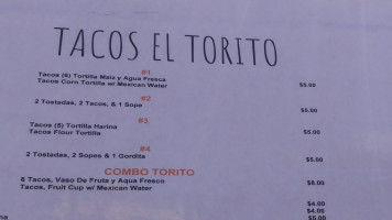 Tacos El Torito food