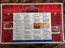 Eddie's Old Fashion Hamburgers menu