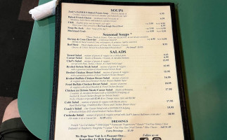 Jack's Family Tavern menu