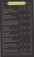 Rogue Coffee Roasters menu
