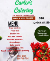 Carter's Catering food