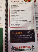 El Patron menu