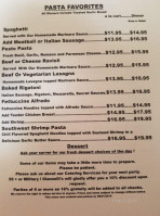 Giannelli's A Taste Of Italy menu