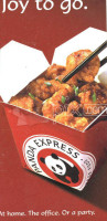 Panda Express menu