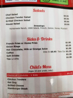 Sharon's Cafe menu