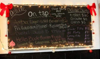 Deluxe Brewing Company menu