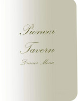 Pioneer Tavern menu