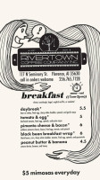 Rivertown Coffee Company menu