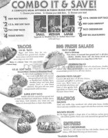 Taco Time menu