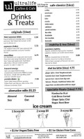 Ultralife Cafe Nye menu