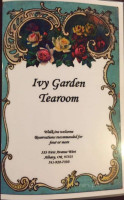 Ivy Garden Tea Room menu