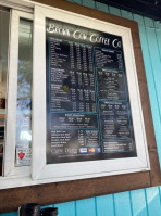 Brown Cow Coffee Company menu