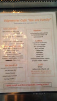 The Edgewater Cafe menu