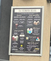 Human Bean menu