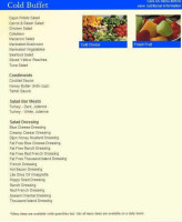 Golden Corral Buffet Grill menu