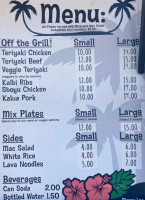 Mauna Loa Grill menu