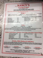 Nancy Jo's Burgers And Fries menu